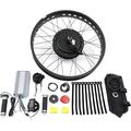 Fichiouy Electric Snow Bike Conversion Kits Ebike Conversion Kit Low Noise Bike Motor Kit with LCD Pedal Assistant Sensor Suitable for 26-inch Snow Bikes with 26 * 4 Tires 48V 1500W