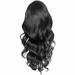 Chaolei Wig For Women Women s Wig Front Lace African Fiber Long Curly Hair Big Wave Wig False Head Cover Black Silk