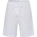 BRAX Damen Style Mel B Bermuda Pure Linen Jeans Shorts, Weiß, 34W / 32L EU