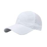 WITHMOONS Waterproof Mesh Baseball Cap Adjustable Unisex Golf Dad Hat Sport Trucker Hat YZM0184 (White)