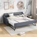 Twin Size Upholstery Daybed with Trundle & USB Charging