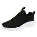 dmqupv Womens Walking Sneakers Wide Width women s Road Running Lace up Walking Shoes Comfort Lightweight Fashion Sneakers Breathable Mesh Sports Tennis Shoes Black 37