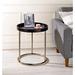 Lipped Edge Side Table with Copper Legs