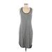 Mossimo Casual Dress Scoop Neck Sleeveless: Gray Dresses - Women's Size Medium