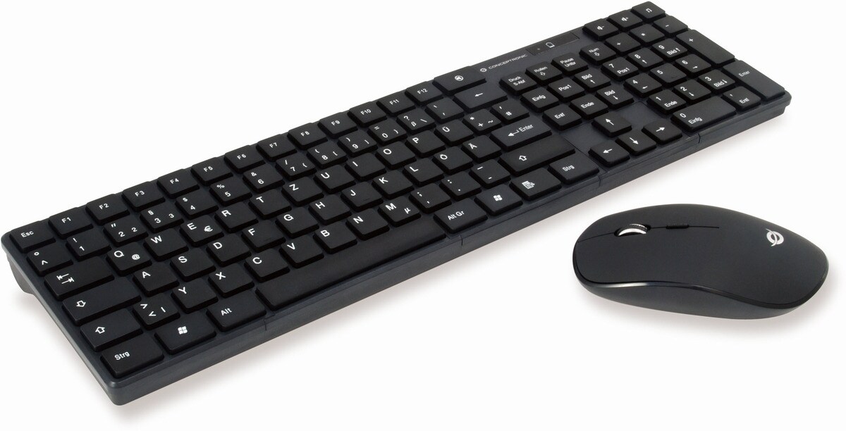 Digital data communication Conceptronic ORAZIO Wireless Keyboard + Mouse Deutsches Layout Image
