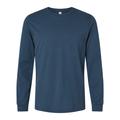 Bella + Canvas 3501 Jersey Long-Sleeve T-Shirt in Vintage Navy Blue size Medium | Cotton BC3513, BC3501CVC, 3513, 3501CVC, B3501, BC3501