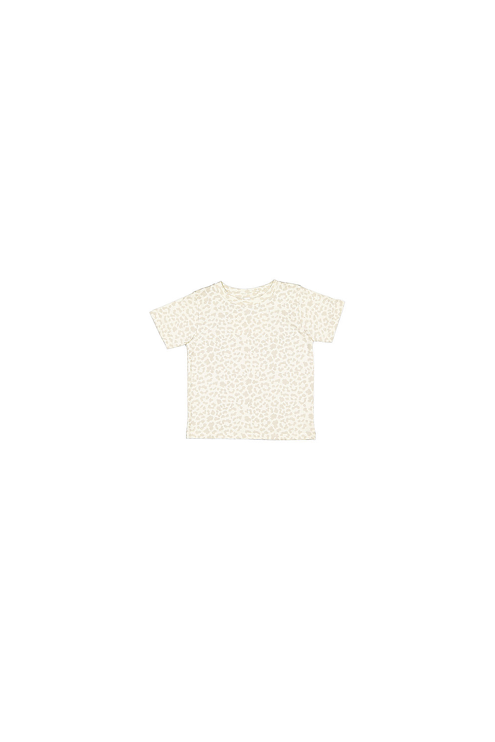 Rabbit Skins 3321 Toddler Fine Jersey T Shirt in Natural Leopard size 7 | Cotton LA3321, RS3321