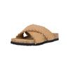Sandale CRUZ "Rufalia", Damen, Gr. 38, beige (braun), Polyurethane, casual, Schuhe Pantolette Schlappen, mit weichem Fußbett
