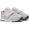 Sneaker NEW BALANCE "NW574", Gr. 23, grau (grau, rosa), Synthetik, sportlich, Schuhe, mit Klettverschluss