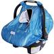 Bristin Baby Car Seat Cover/Stroller Cover. Stretchy Kick-Proof Car Seat Covers for Babies. Blue Leaves Gender Neutral Baby Carseat Cover for Boys and Girls. Infant Carseat Canopy with Mosquito Net