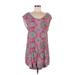 Some Days Lovin Casual Dress: Pink Floral Motif Dresses - Women's Size Medium