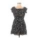 Nine West Casual Dress: Black Floral Dresses - Women's Size Medium