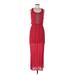 Love Reign Casual Dress Scoop Neck Sleeveless: Red Dresses - Women's Size Medium