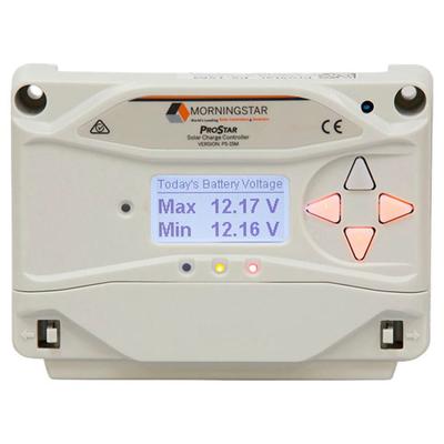 Solarladeregler MORNINGSTAR "Morningstar ProStar PS-15M", weiß, B:15,3cm H:10,5cm T:5,5cm, Spannungsregler