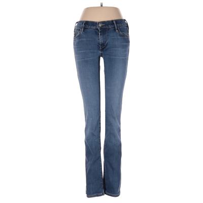 Joan Smalls X True Religion Jeans - Mid/Reg Rise Boot Cut Boot Cut: Blue Bottoms - Women's Size 26 - Medium Wash