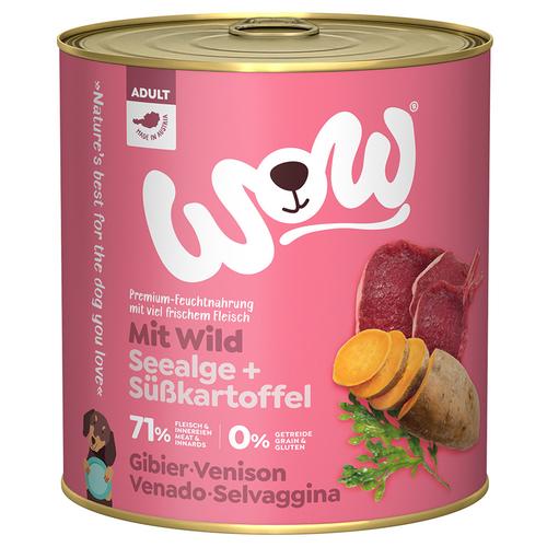 6x 800g WOW Adult Wild Hundefutter nass