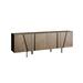 Orren Ellis Alens 70.75" Wide Maple Wood Sideboard Wood in Brown/Gray/Red | 31.5 H x 70.75 W x 19.75 D in | Wayfair