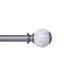 Mercer41 Quinata Pewter Adjustable 1" Single Curtain Rod, Steel in Gray | 120" - 170" | Wayfair 055647B913C34C0CAFB142B75F8AAD43