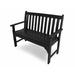 POLYWOOD® Vineyard 48" Patio Bench Plastic in Black | 35.25 H x 24 D in | Wayfair GNB48BL