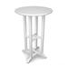 POLYWOOD® 24" Round Farmhouse Counter Bistro Outdoor Table Plastic in White | 37 H x 24 W x 24 D in | Wayfair RRT124WH