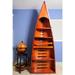 Old Modern Handicrafts Canoe Boat Bookcase Wood in Brown | 90 H x 31 W x 20.5 D in | Wayfair K079