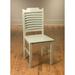 AA Importing Solid Wood Dining Chair 36.0 H x 17.0 W x 19.0 D in blueWood in Blue/Gray | 36" H X 17" W X 19" D | Wayfair 49810-BG