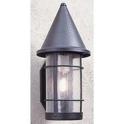 Arroyo Craftsman Valencia 1-Light Outdoor Wall Lantern Glass in Black | 15.63 H x 7.25 W in | Wayfair VS-7CS-BK