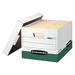 Bankers Box® R-Kive Max Box, Letter/Lgl, Paper, 12 x 15 x 10, White/Green, 12/Ctn Corrugated in Green/White | 10 H x 28.75 W x 20.5 D in | Wayfair