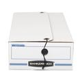 Bankers Box® Liberty Check/Voucher Box, 10-3/4 x 23-1/4 x 4-5/8, White/Blue, 12 per Carton | 21.25 H x 43.5 W x 3.25 D in | Wayfair FEL00005