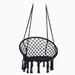 Dakota Fields Eric Chair Hammock Cotton in Black | 47.3 H x 23.7 W x 31.6 D in | Wayfair 8430293FADDC4E94ABE993489BFDCC3B