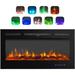 Symple Stuff Karren 60" W Electric Fireplace, Crystal in Black | 17 H x 60 W x 5.51 D in | Wayfair 8FF7182765174A7B97C15CBB104B0E6F