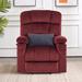 Latitude Run® Nihat Massage Chair, Polyester in Red | 46 H x 33.9 W x 37 D in | Wayfair 2772D4899490485D9C0D926E57B10D42