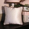 Brandee Danielle Pink Chocolate Throw Pillow Polyester/Polyfill/Cotton Blend in White | 12 H x 12 W x 6 D in | Wayfair 187IPPC