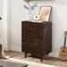 Corrigan Studio® Sarnia 4 Drawers Dresser Chests for Bedroom Wood in Brown | 39.69 H x 27.56 W x 15.75 D in | Wayfair