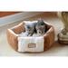 Armarkat Cat Bed Bolster Velvet in Brown | 8 H x 20 W x 20 D in | Wayfair C02NZS/MB