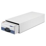 Bankers Box® Stor/Drawer Steel Plus File, Wire, 9-1/4 x 23-1/4 x 4-3/8, White/Blue, 12/Ctn in Blue/White | 10.75 H x 18.75 W x 34.75 D in | Wayfair