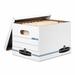 Bankers Box® Stor/File Storage Box, Letter/Legal, Lift-Off Lid, 6/Pack Corrugated in White | 27.5 H x 22.25 W x 2.25 D in | Wayfair FEL5703604