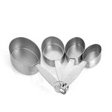 Cuisinox 4-Pieces Stainless Steel Measuring Cup Set Stainless Steel in Gray | 2 H x 8 W x 3 D in | Wayfair MEA4