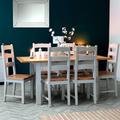 Salisbury Grey Painted Oak 1.2m Butterfly Extending Dining Table