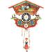 Black Forest Teeter Totter Chalet Wall Clock Wood in Brown | 5 H x 5.75 W x 2.5 D in | Wayfair 143KSQ