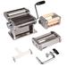 CucinaPro Pasta Fresh Series Manual Pasta Maker w/ 3 Attachments Metal | 8 H x 6 W x 7.75 D in | Wayfair S178