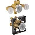 Delta Jetted Shower 6-Setting Rough-In Valve w/ Extra Outlet Metal | Wayfair R18000-XO