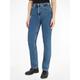 Straight-Jeans CALVIN KLEIN JEANS "HIGH RISE STRAIGHT" Gr. 29, Länge 32, blau (mid_blue32) Damen Jeans Gerade