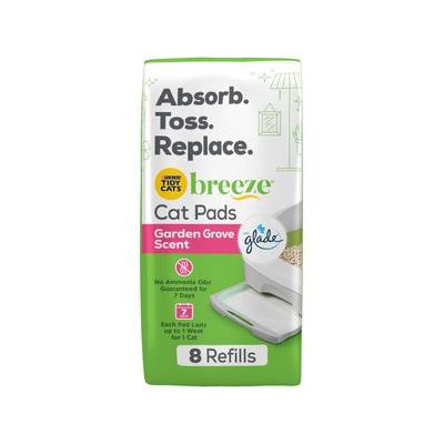 Tidy Cats Breeze Garden Grove Scented Cat Pad, 8 count