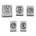 Center Enterprises Inc Stamp Coins Heads, Rubber | 3.2 H x 3.5 W x 1.2 D in | Wayfair CE-103