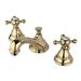 Elements of Design Widespread Bathroom Faucet w/ Double Buckingham Cross Handles in Yellow | 3.38 H in | Wayfair ES5562BX