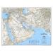 National Geographic Maps Middle East Wall Map in Blue | 24 H x 30 W in | Wayfair RE00620153