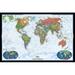 National Geographic Maps World Decorator Wall Map in Gray | 31 H x 46 W in | Wayfair RE0622077T