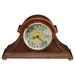 Howard Miller® Grant Chiming Quartz Mantel Traditional Analog Kieninger Tabletop Clock in Dark Wood in Brown | 11 H x 18 W x 6.5 D in | Wayfair