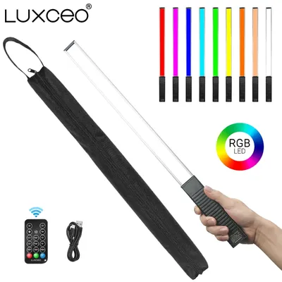 Luxceo q508a handheld rgb led video lichts tab 3000k-6000k cri 95 fotografie studio cooler lichts